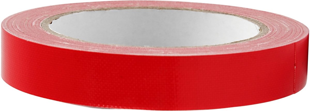 Canvas tape, b: 19 mm, rood, 25m [HOB-24643]